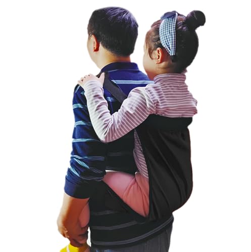 Portabebés para niños, color negro, para viajes cortos, senderismo, mochila para niños, correa de...