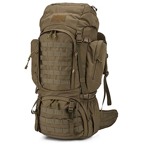 Mardingtop Mochila Táctica de 60 Litros con Protector de Lluvia Mochilas Grandes de Trekking...