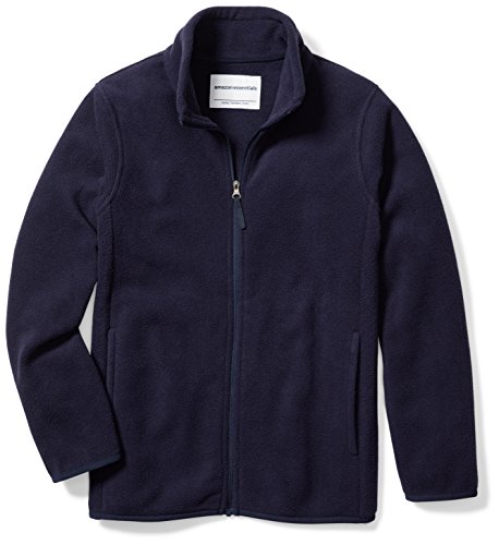 Amazon Essentials Chaqueta de Forro Polar con Cremallera Completa y Cuello Levantado Niño, Azul...