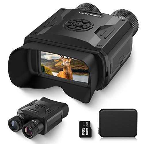 Binoculares Visión Nocturna, Profey 1080P FHD Prismaticos Vision Nocturna y Diurna de Infrarrojos...