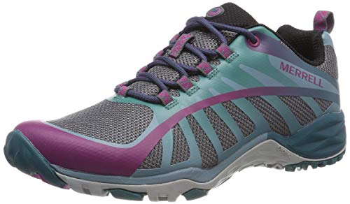 Merrell Siren Edge Q2, Zapatillas de Senderismo Mujer, Multicolor (Clover/Smoke), 41 EU