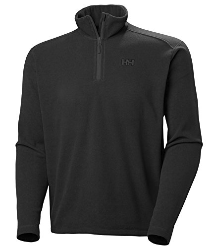 Mens Helly Hansen Daybreaker 1/2 Zip Fleece, Negro, L