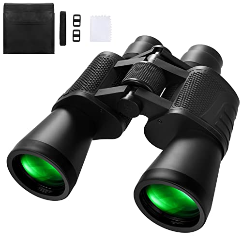 Prismáticos HD 10x50 para Adultos, Uplayteck Binoculares de Alta Potencia con Visión Clara, Prisma...