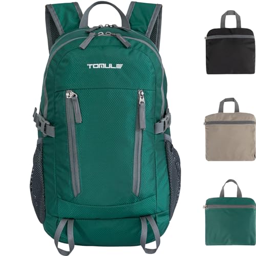 Tomule Mochila Senderismo 25L Mujer,Mochila Impermeable Hombre Montaña,Mochila Deporte Plegable...