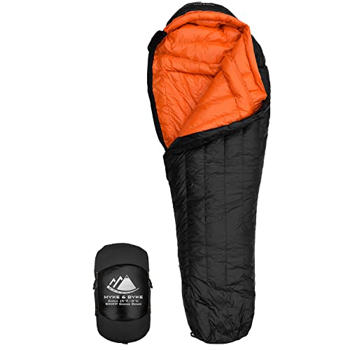 Hyke & Byke Eolus 800 Saco de Dormir de Plumón Ultraligero Momia -10ºC y -15ºC - Saco de Dormir...