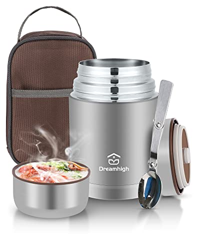 Dreamhigh® Termo para Comida 800 ml, Recipiente Térmico para Comida, Frasco Acero Inoxidable...