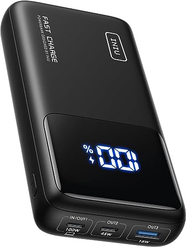 INIU Power Bank, 25000mAh 100W Carga Rapida Batteria Externa, Bateria Portatil USB C in & out (Phone...