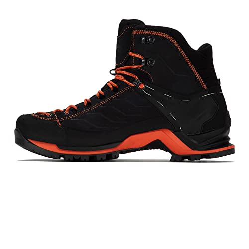 SALEWA MS Mountain Trainer Mid Gore-Tex, Botas Hombre, Gris (Asphalt Fluo Orange), 43 EU