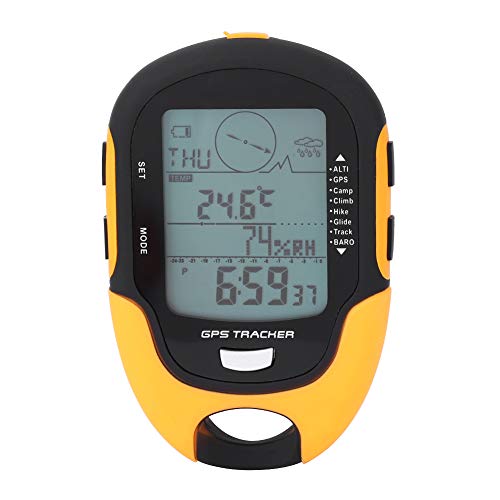 Receptor de Navegación GPS Barómetro de Altímetro Digital Recargable USB de Mano para Actividades...