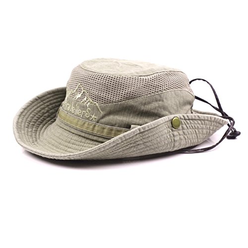 Charmylo para Mujer para Hombre Sombrero para el Sol de Algodón de ala Ancha Bucket Hat Safari...