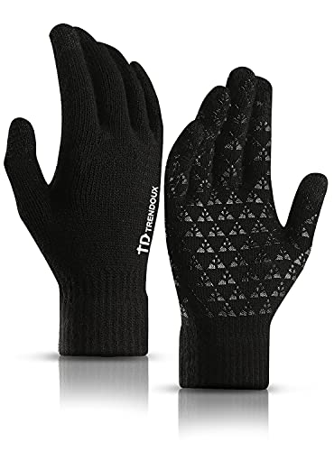 TRENDOUX Guantes halloween hombre termicos mujer - guantes running Senderismo Escalada Correr lana...