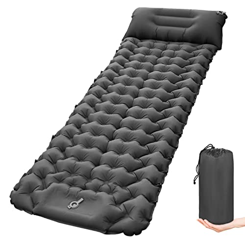 Aomiun Colchoneta de Dormir para Acampar con Almohada Bomba Incorporada Colchoneta de Dormir...