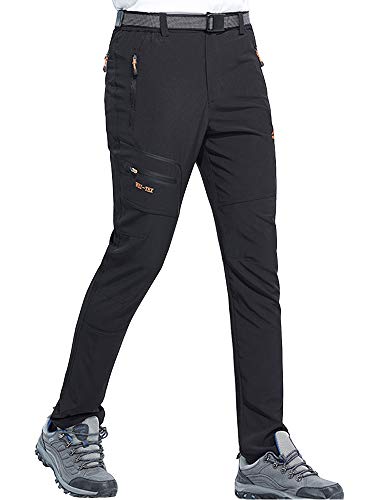 DAFENP Pantalones Trekking Hombre Impermeable Pantalones de Trabajo Montaña Senderismo Alpinismo...
