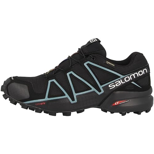 Salomon Speedcross 4 Gore-Tex W, Zapatillas Mujer, Black Metallic Bubble Blue, 39 1/3 EU