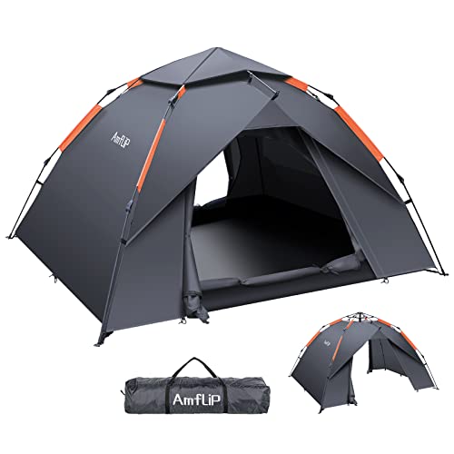 Amflip Tienda de Campaña Automática para 3 Hombre Personas, Tienda de Camping Carpa Interior y...