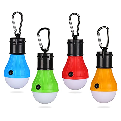 Yizhet Linterna Camping, 4 Piezas Luz Tienda de Campaña 3 Modos Farol Camping LED Impermeable IP65...