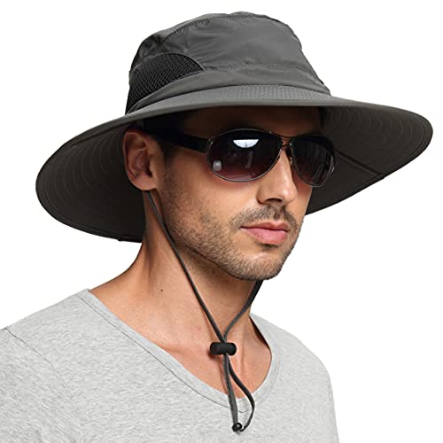 EINSKEY Sombrero Hombre Mujer Otoño ala Ancha Protección UV Gorro Pescador Bucket Hat para Playa,...