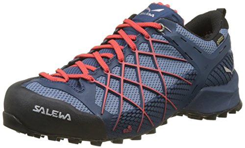 SALEWA Ms Wildfire Gore-tex, Zapatos de Senderismo Hombre, Dark Denim Papavero, 42.5 EU