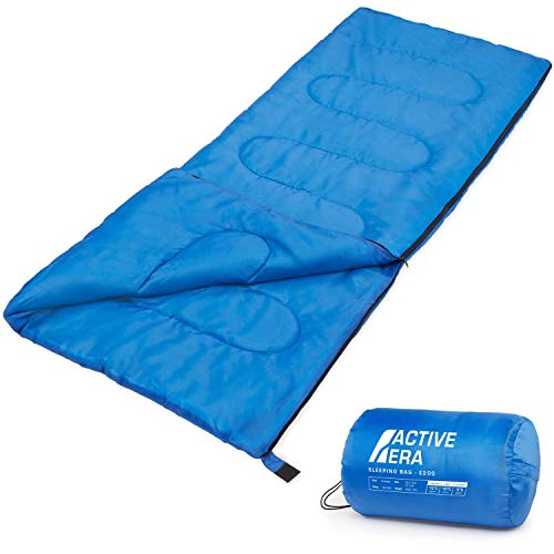 Active Era Saco de Dormir Rectangular Ultraligero, para Viajes, campamentos, excursiones,...