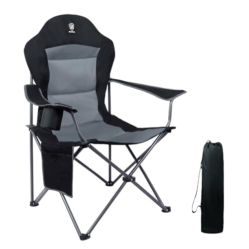 EVER ADVANCED Silla Camping 150kg Alta Silla Plegable Camping Acolchada Resistent Sillas Jardin...