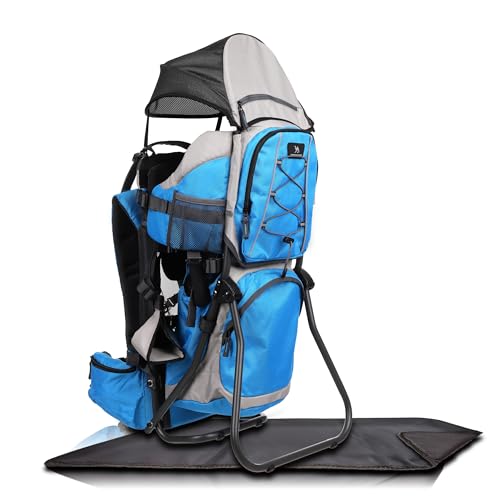 DROMADER Mochila Portabebés - Para Bebés de Más de 12 Meses - Mochila con Portabebés y Arnés...