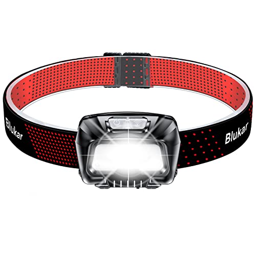 Blukar Linterna Frontal LED Recargable, 2000L Linterna Cabeza Super Brillante con Control de Sensor...