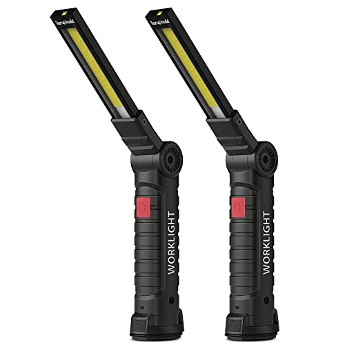 Coquimbo Linterna Taller LED Recargable, Linterna de Trabajo 360° Rotate 5 Modos Lámpara de...