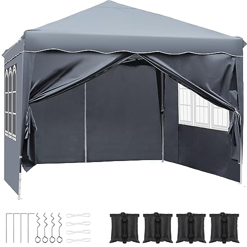 Gazebo 3 x 3 m Impermeable Estable Resistente al Invierno Carpa Plegable Carpa Jardín Carpa para...