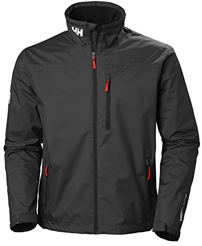 Mens Helly Hansen Crew Midlayer Jacket, Negro, L