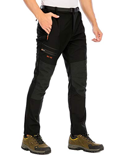 DAFENP Pantalones Trekking Hombre Impermeables Pantalones de Trabajo Termicos Montaña Senderismo...