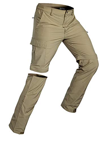 Wespornow Pantalón Convertible de Secado rápido, Ligero, con Cremallera, Transpirable, para...