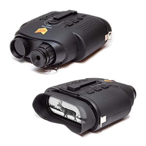 Prismaticos de Mano de Vision noctura Nightfox 110R | Zoom óptico de 7X | Prismaticos Profesionales...