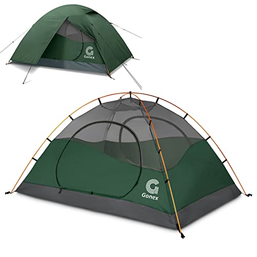 Gonex Tienda de Campaña 2 Personas, Tienda de Camping Ligero Impermeable Anti Viento, Tienda Domo...