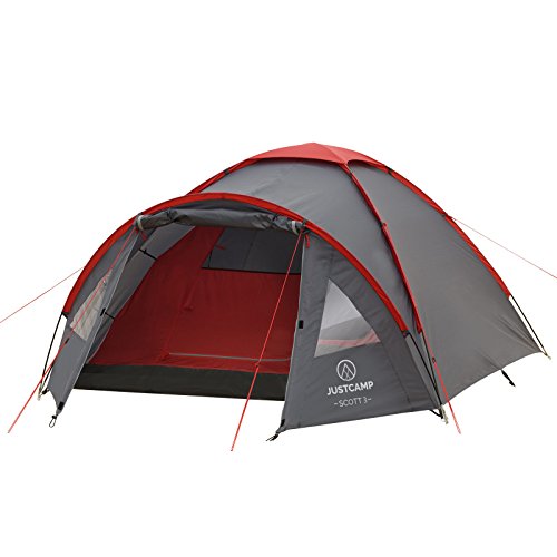 JUSTCAMP Scott 3 Tienda de Campaña 3 Personas (300 x 200 x 120 cm)