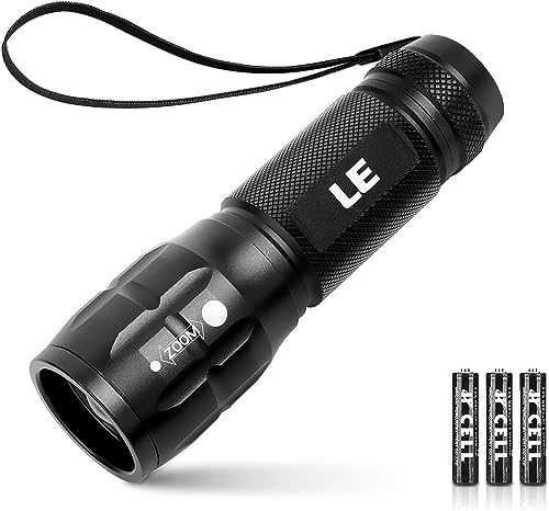 LE Linternas LED Alta Potencia L8000, Portátil Linterna LED con 3 Modos de Iluminación,...