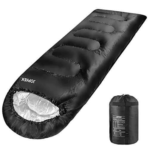JOPHEK Saco de Dormir, Saco de Dormir de Camping de 1,3 kg Tamaño de Paquete Pequeño - Apto para 5...