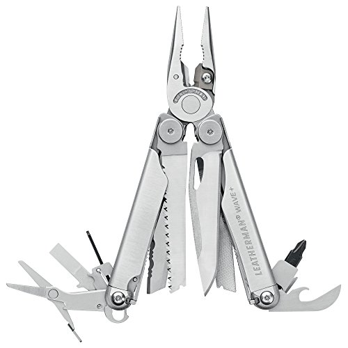 Leatherman Wave Plus - La multiherramienta para cada tarea, 18 utensilios multiusos con navajas...