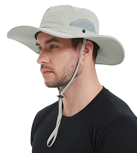 Wmcaps Sombrero de Sol para Hombre, Sombrero Safari de Exterior para Mujer, Sombrero de ala Ancha de...
