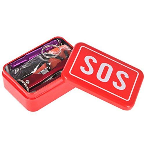 Gearmax® Kits de Supervivencia SOS Emergency Box Autoayuda al Aire Libre Deporte Camping Senderismo...