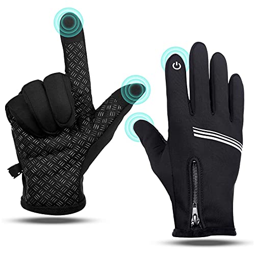 LEMEGO Guantes Invierno Ciclismo Hombre Mujer, Guantes Invierno Termicos Pantalla Táctil...