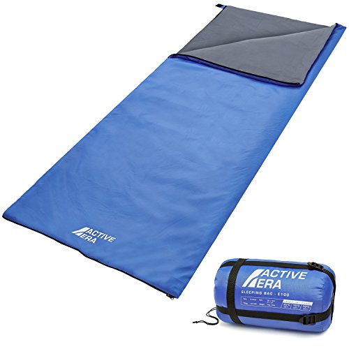 Active Era Saco de Dormir Ultraligero Resistente al Desgarro y al Agua. con Bolsa de Compresión...