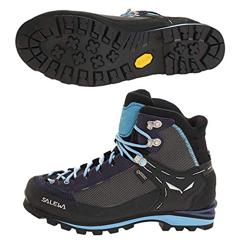 SALEWA Ws Crow Gore-tex, Botas de Senderismo Mujer, Azul (Premium Navy / Ethernal Blue 3985), 37 EU