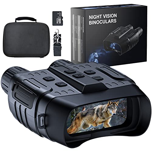 Prismaticos Vision Nocturna, TKWSER 7 Grados Infrarrojos Digitales Binoculares Visión Nocturna...