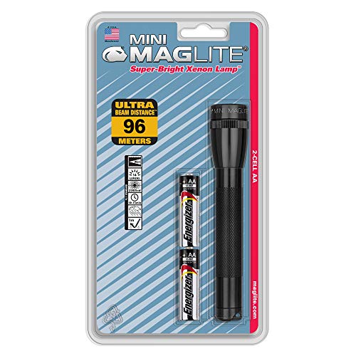 Maglite Minimag - Linterna de acampada y senderismo, color negro