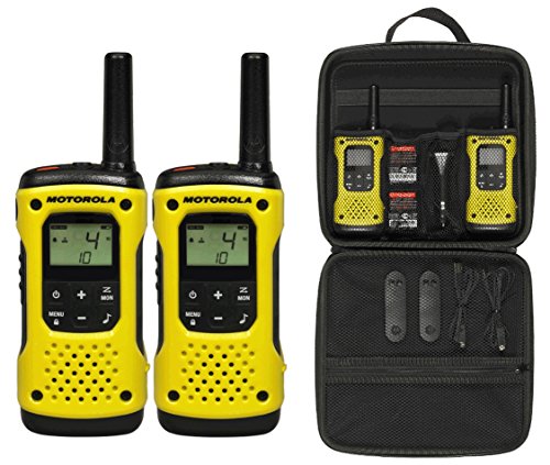 Motorola Walkie Talkie Talkabout T92 - Funcionalidad Easy Paring - Alcance hasta 10km - Resistente...
