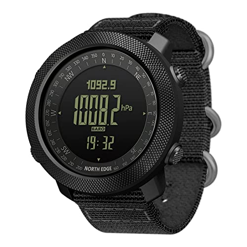 NORTH EDGE Hombres Deportes al Aire Libre Táctico Supervivencia Relojes Senderismo Reloj de Pulsera...