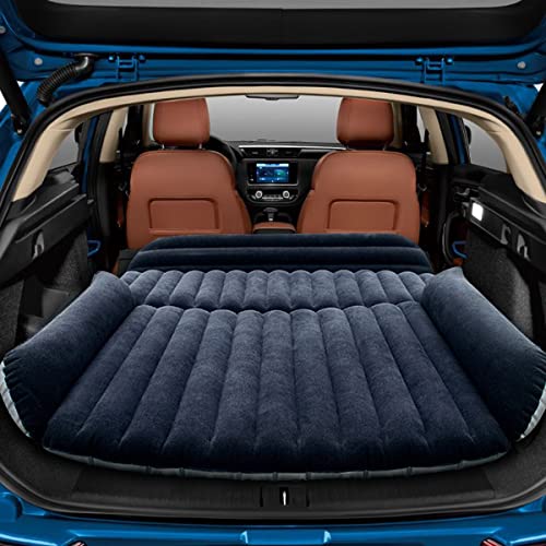 HAOYAO Colchón de Aire para automóvil con Bomba para SUV, Cama Inflable más Gruesa para Viajes de...