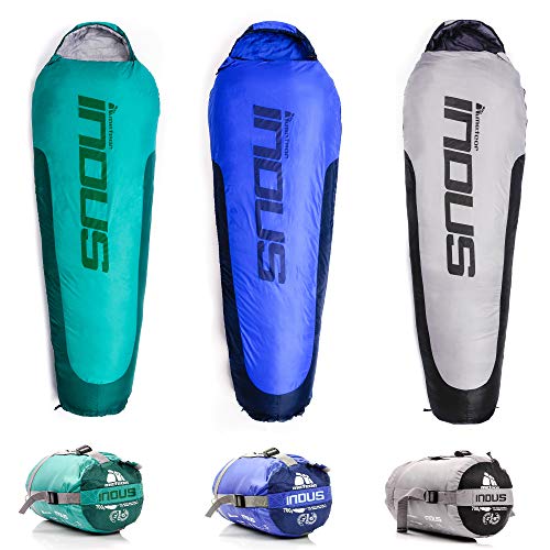 meteor Saco de Dormir Tipo Momia - Ideal para niños y Adultos en Viaje, Camping, Festival, Hotel,...
