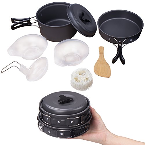 Diealles Utensilios Cocina Camping, Set Cocina Camping para Excursión, Acampada, Senderismo,...