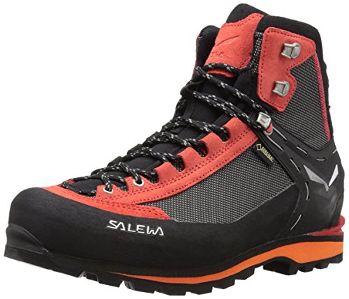Salewa MS Crow Gore-TEX, Botas de Senderismo, Hombre, Negro (Black/Papavero), 45 EU